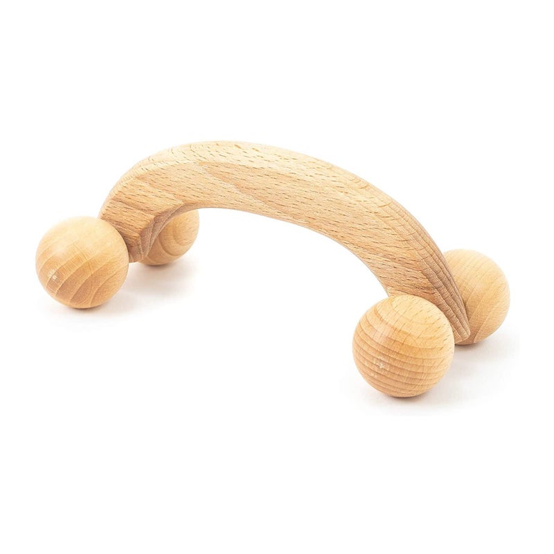 tuuli Accessories â€“ Back Massager with Smooth Ball Rollers, Multi-Functional Back Roller, Neck Massager, Eases Muscle Tension and Supports Skin Health, Muscle Roller 7 x 3 inches - Image 1